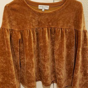 Texture and Thread by Madewell Corduroy Swing Top